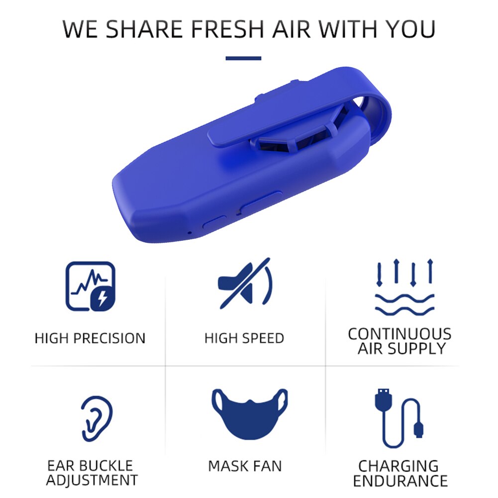 【HOT SALE-50% OFF】Mask fan--Breathe Cooler Wearable Air Purifier