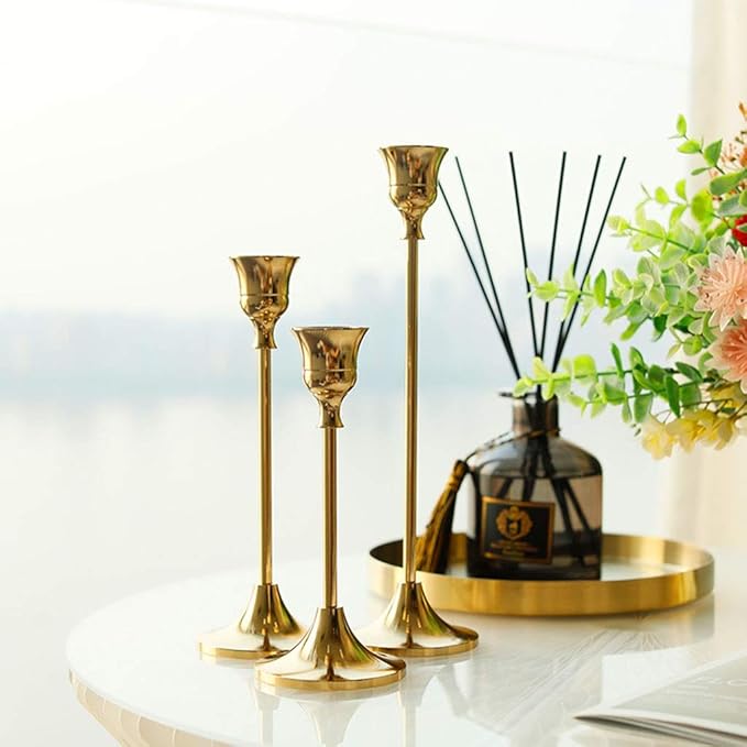 🕯️🕯️European retro electroplating candlestick