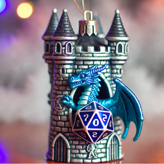 🐉D&D Dragon Christmas Ornament