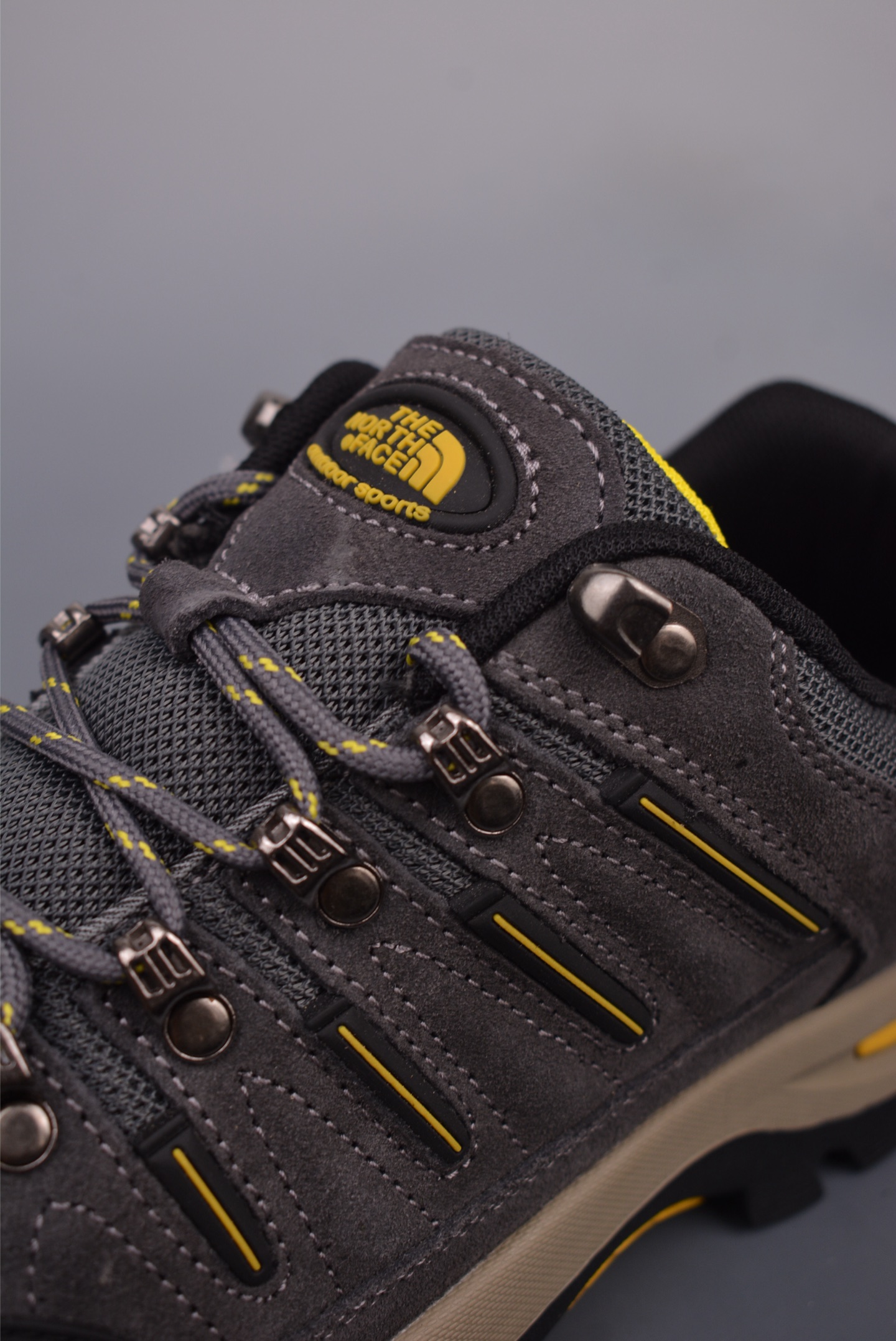 The North Face hiking shoes gray and yellow NF0A8ADU-838B