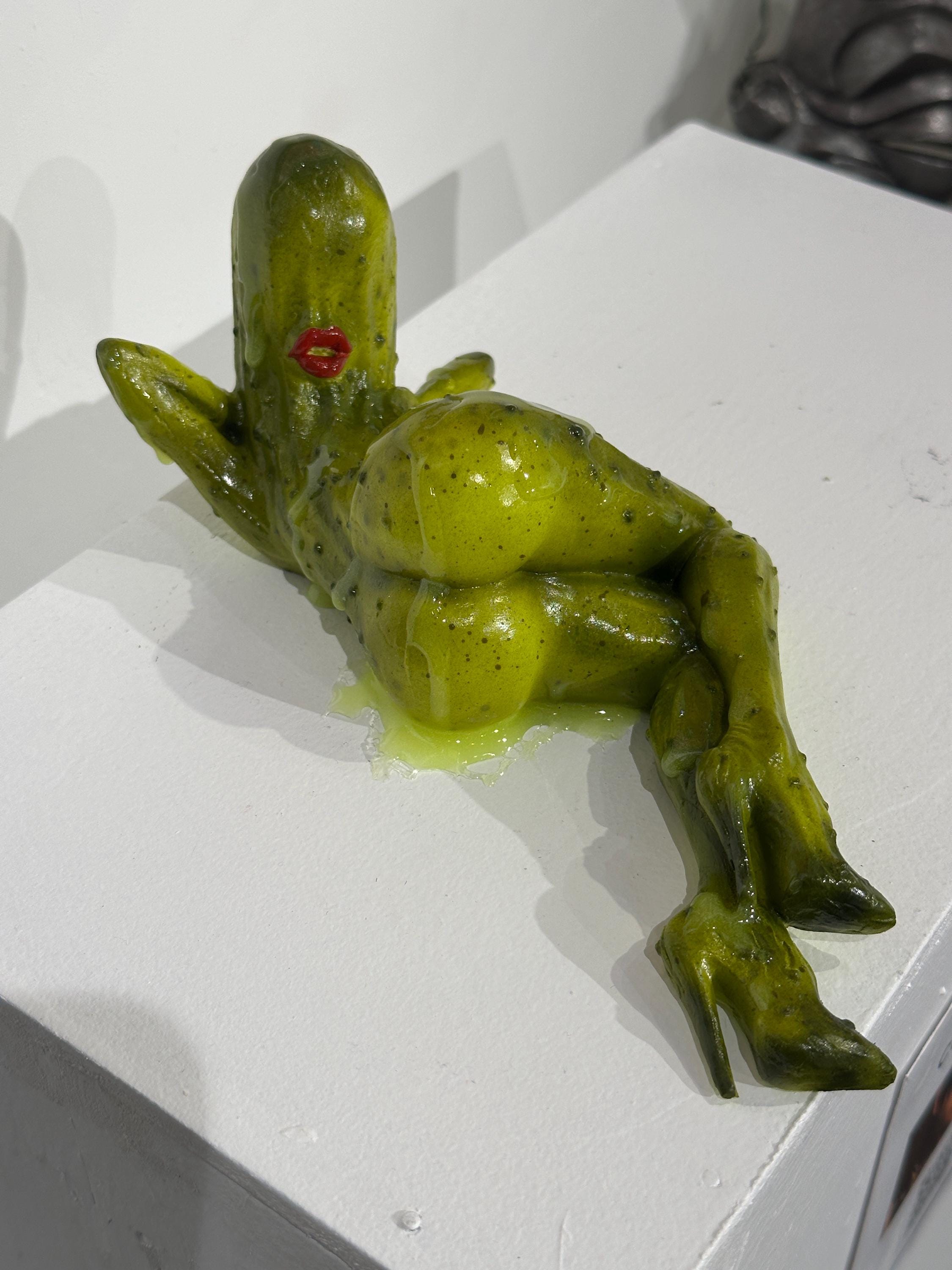 Funny Pickle Resin Figure