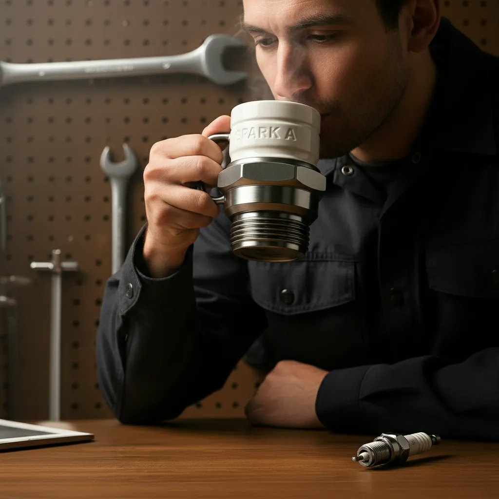 Spark plug cup