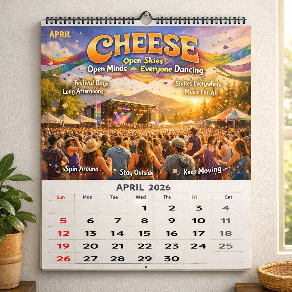 Jam Band Legends 2026 Wall Calendar