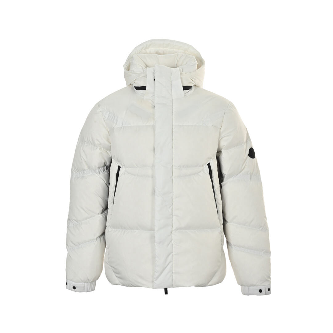 Moncler side panel hooded down jacket