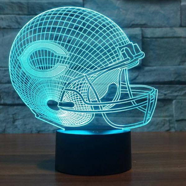 CHICAGO BEARS 3D LED LIGHT LAMP