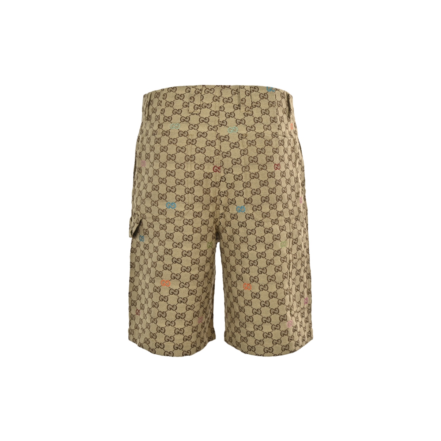 Gucci 25ss jacquard embroidered logo shorts