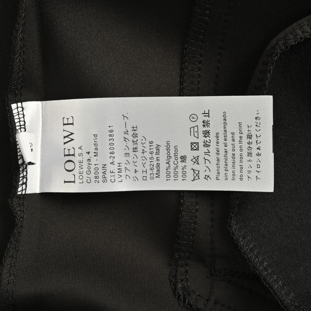 Loewe 24Fw embroidered logo side webbing jacket