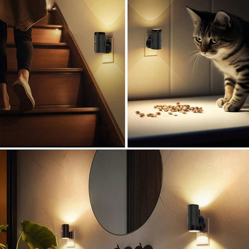 💡💡Wall-mounted LED light-controlled sensor night light