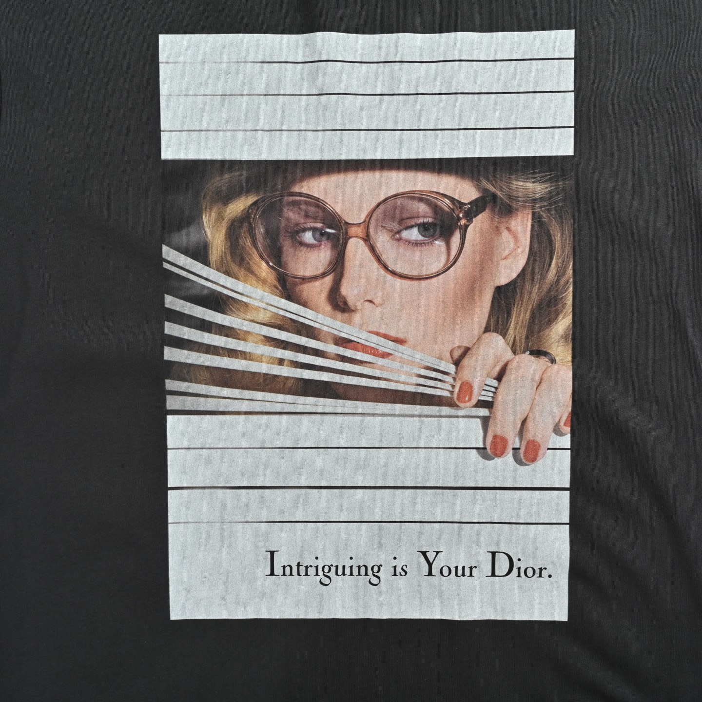 Dior 25ss magazine cover print short sleeves