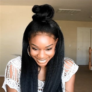 New Kinky Straight Lace Front Basic Cap Affordable Hair