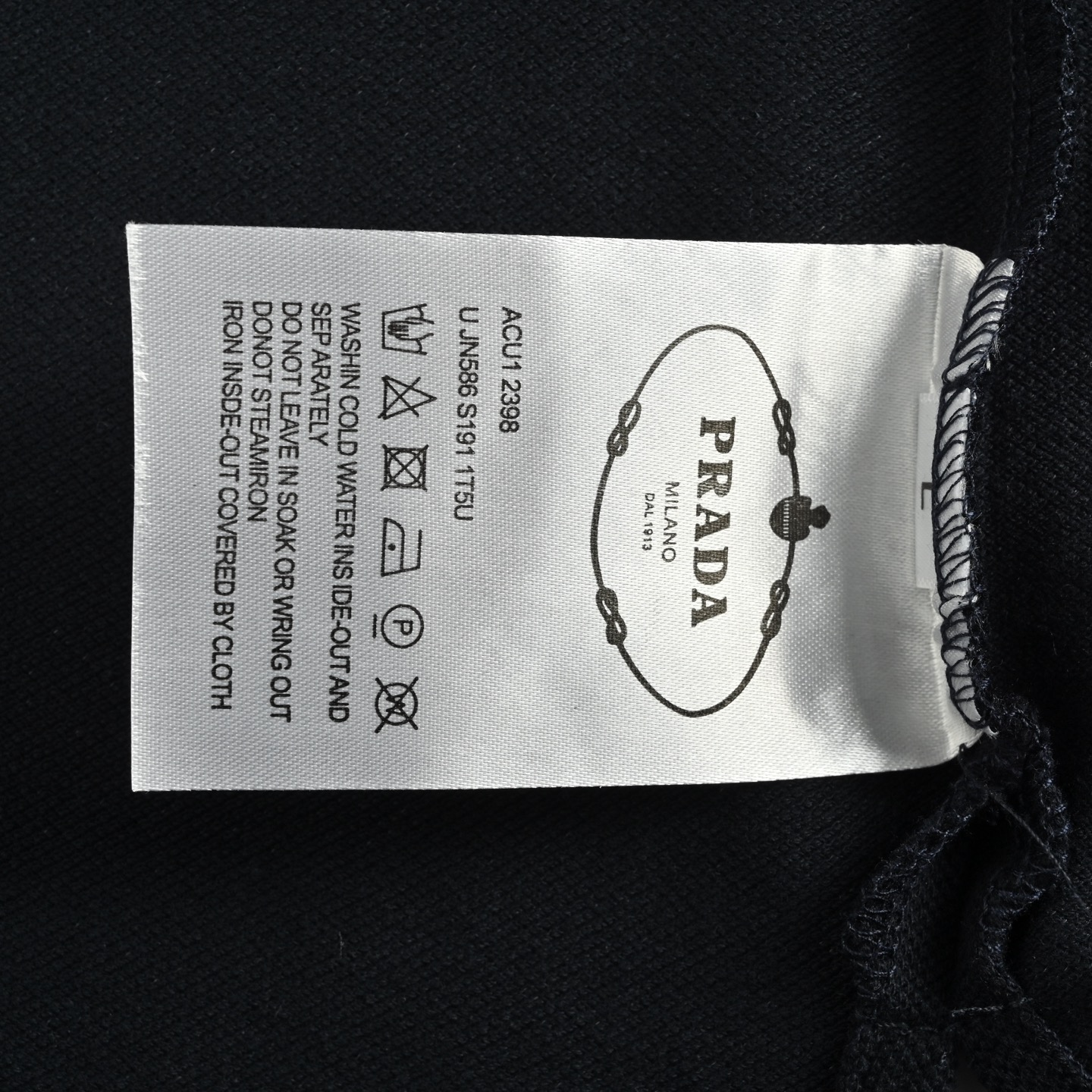 Prada 25ss logo embroidered Polo short-sleeved shirt