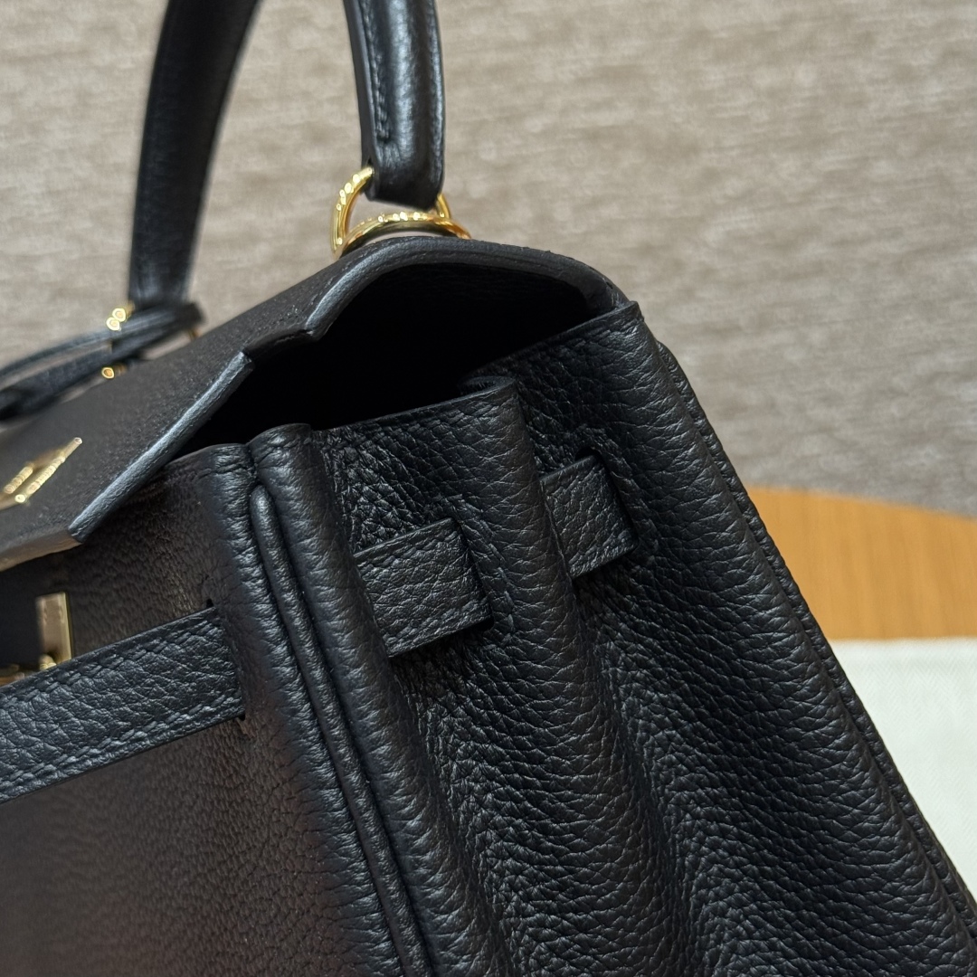 Hermès Kelly ck89Noir Handbag (Handmade to Order)