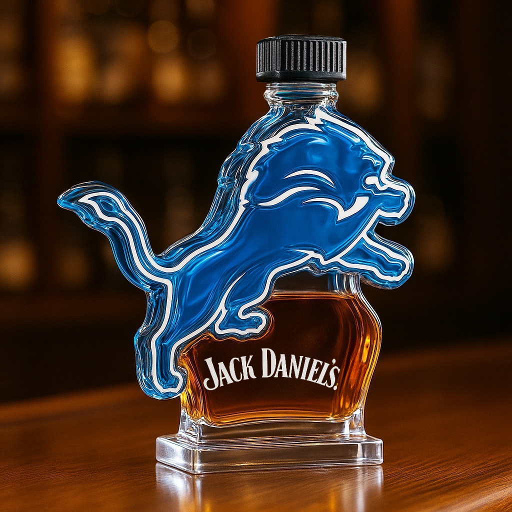 Detroit Lions Whiskey Bottles