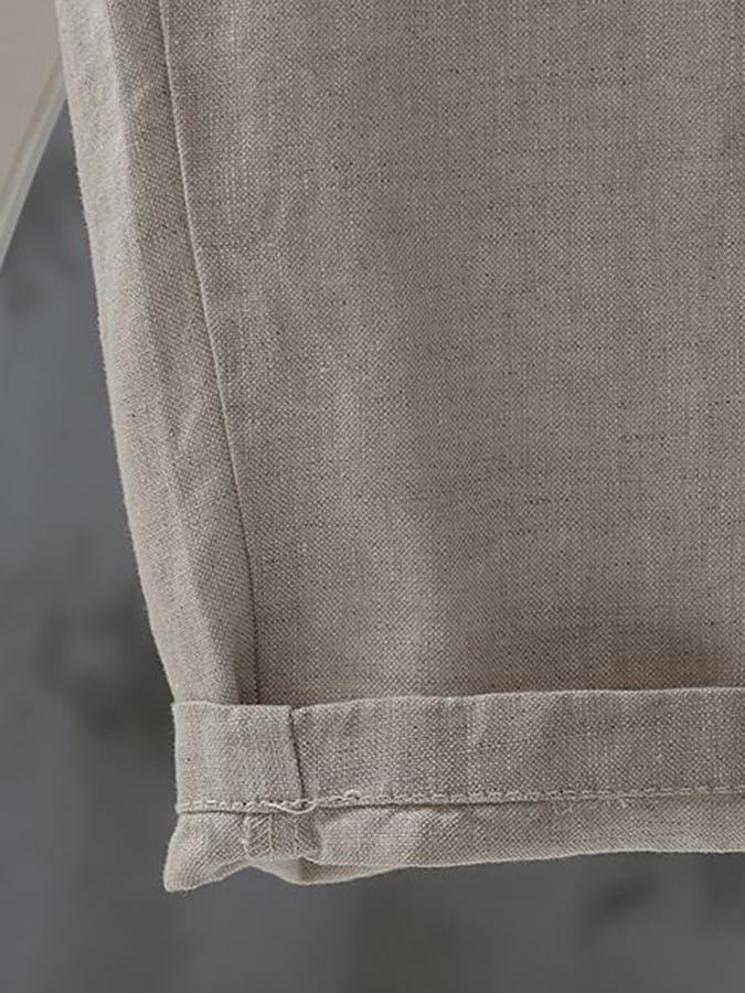 Women's Solid Color Simple Versatile Loose Casual Cotton And Linen Pants