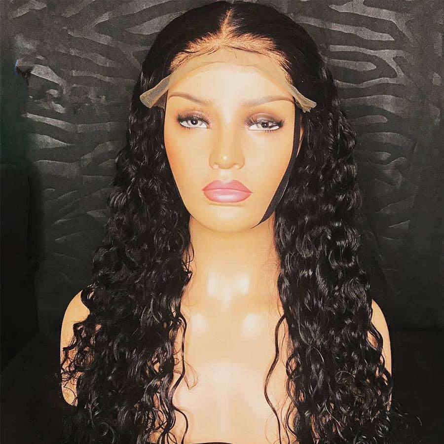 DEEP CURLY LACE FRONT WIG 18-22 INCH LONG WIG FOR BLACK WOMEN