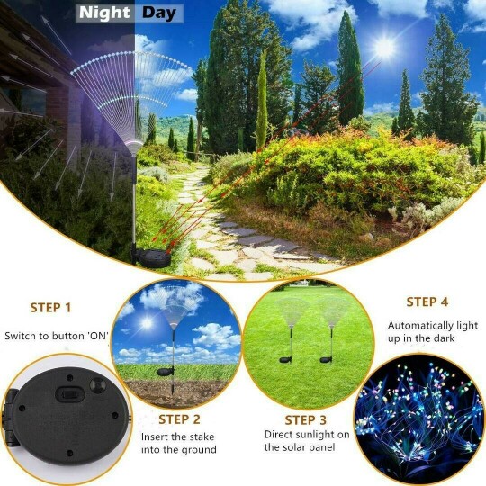 ( Last Day Promotions - 50% OFF)🔥Waterproof  Solar Garden Fireworks Lamp