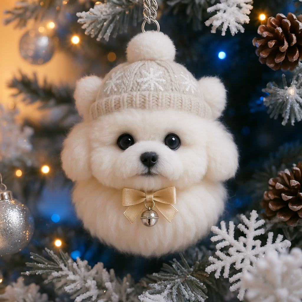 Holiday Pom-Pom Pet Ornaments