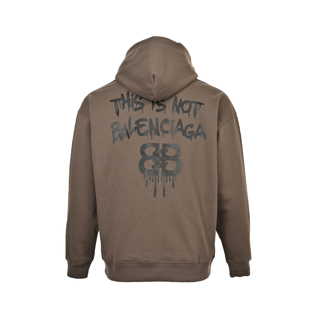 Balenciaga 24Fw graffiti logo print hooded sweatshirt
