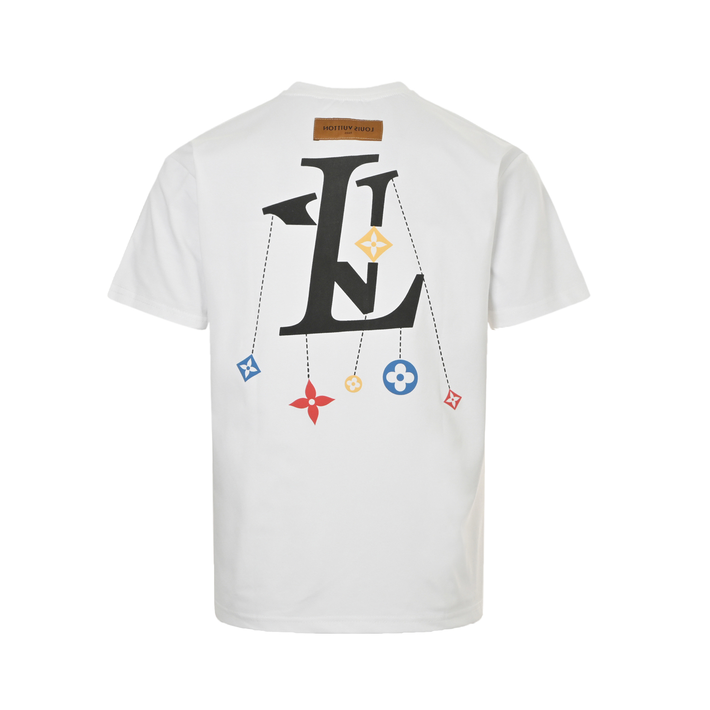 Louis Vuitton 25ss front and back monogram logo suede print short sleeves