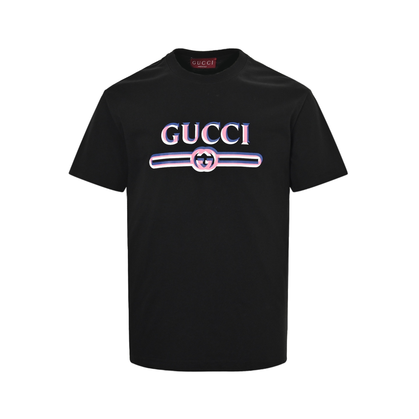 Gucci 25ss double-shadow lettering short-sleeve