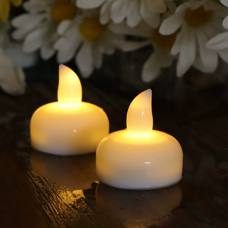 🔥2 Pcs/Set Flickering LED Flameless Floating Candles