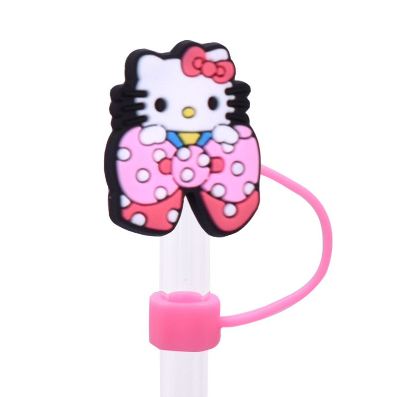 20 Styles Hellokitty Straw Covers Cap