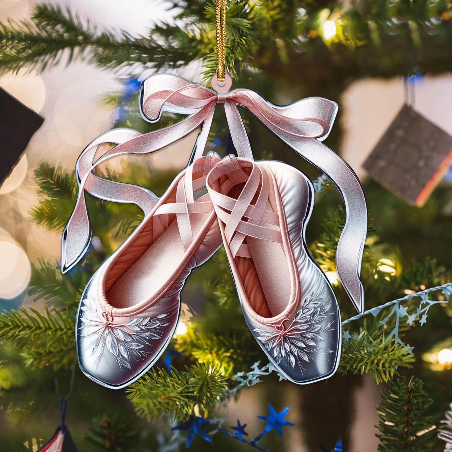Ballet Shoes Christmas Ornament