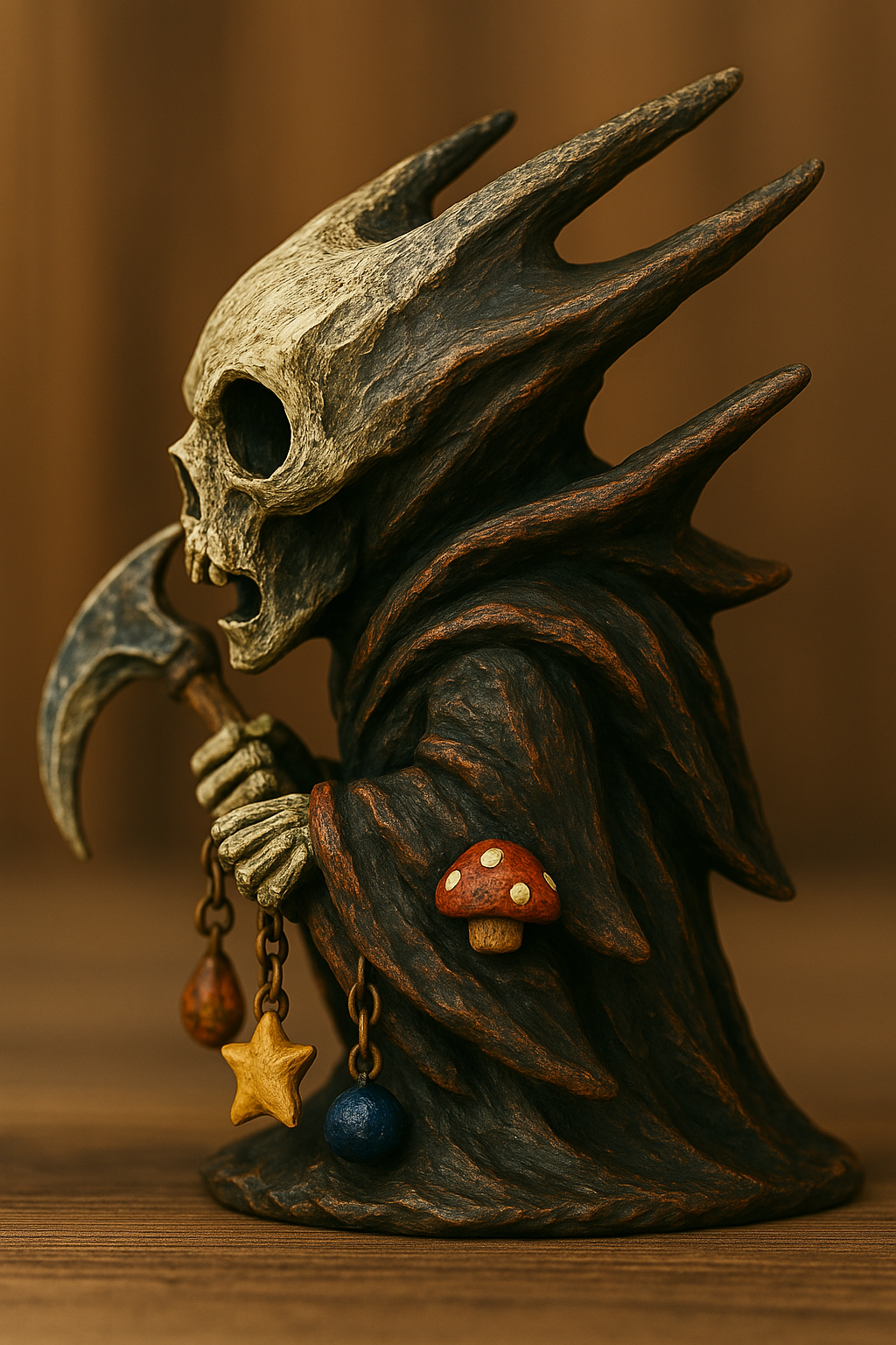 👻Gothic Grim Reaper Figurine: Dark Fantasy Decor