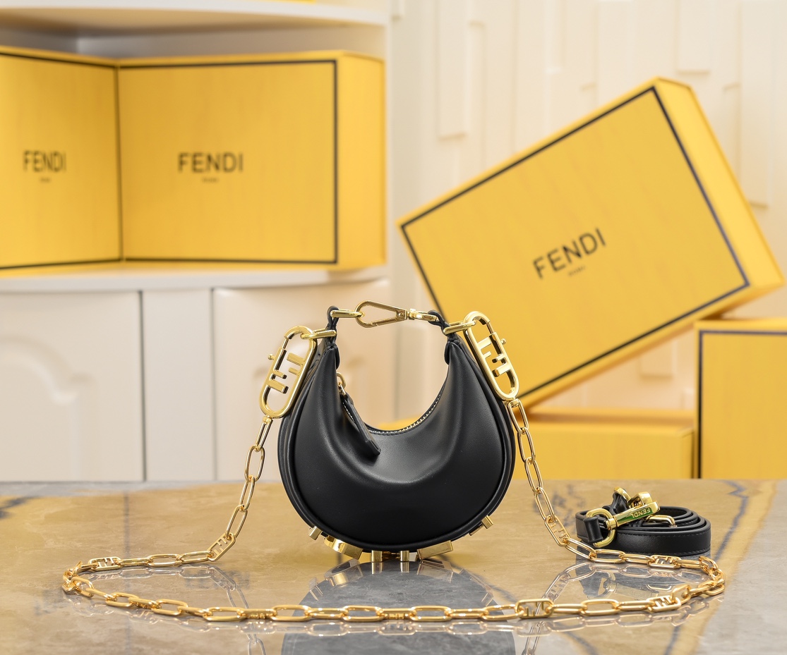 FENDI gray underarm mini bag 2186
