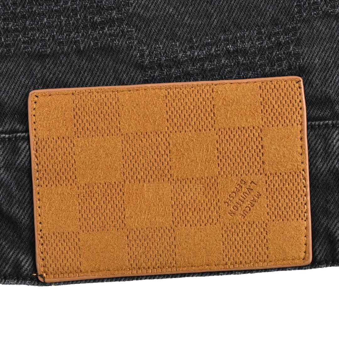 Louis Vuitton 24Fw Dark Checkerboard Jeans