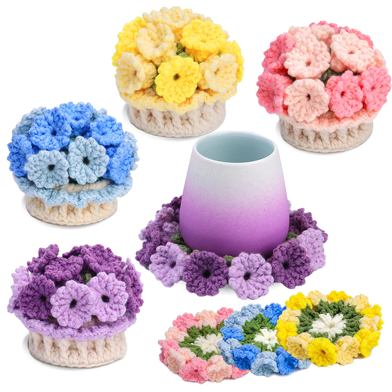 🔥Last Day 50% OFF🔥Crochet Flower Kits Coasters For Beginners📦BUY 2 GET 10% OFF & FREE SHIPPING NOW