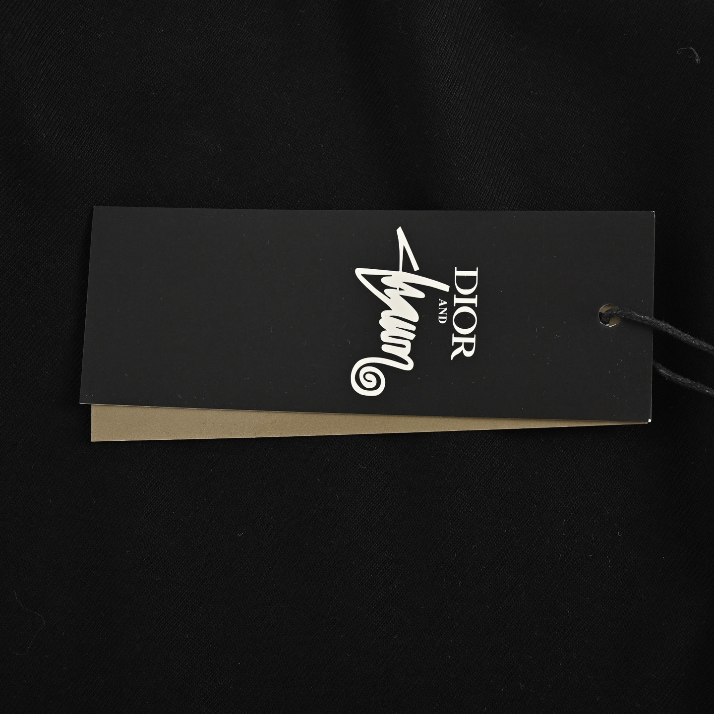 Dior pin embroidered lettering logo short sleeve