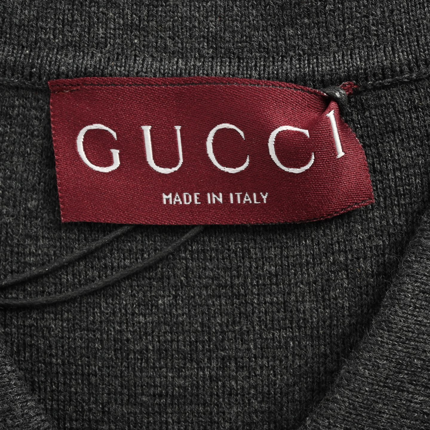Gucci 25ss red and green jacquard collar knitted Polo short sleeve