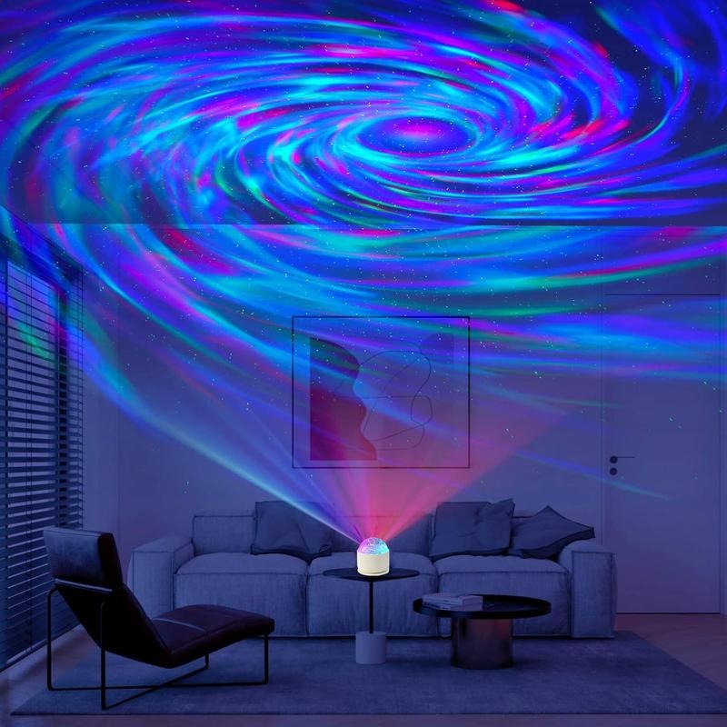💥ON SALE💥Ocean Wave & 3D Water Ripple Projector Light, USB Rechargeable 16 Colors LED Projector Lamp with Remote Control