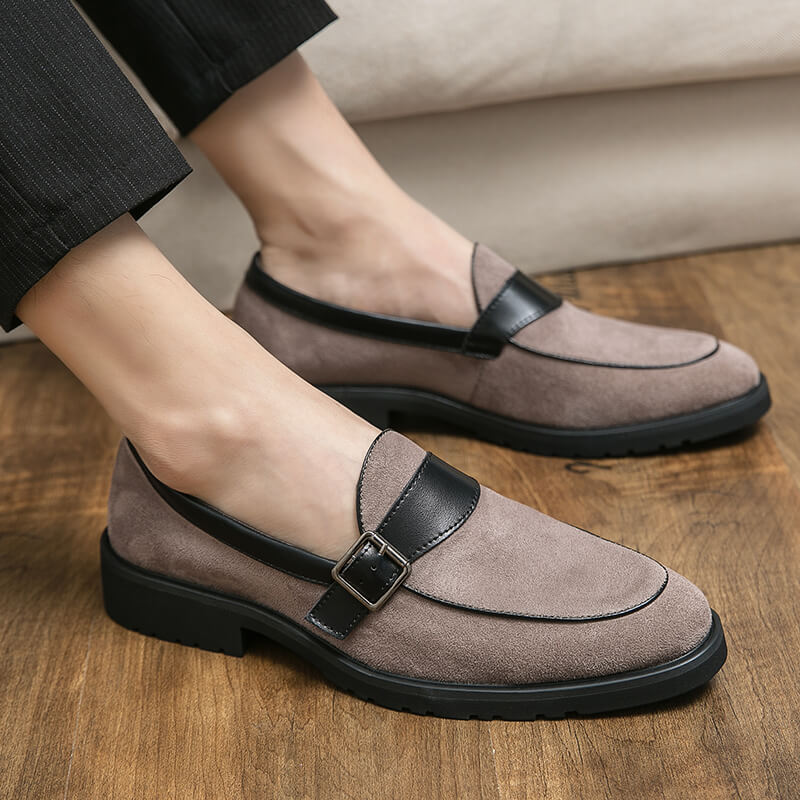 Men's Casual Pointed Toe Leather Shoes