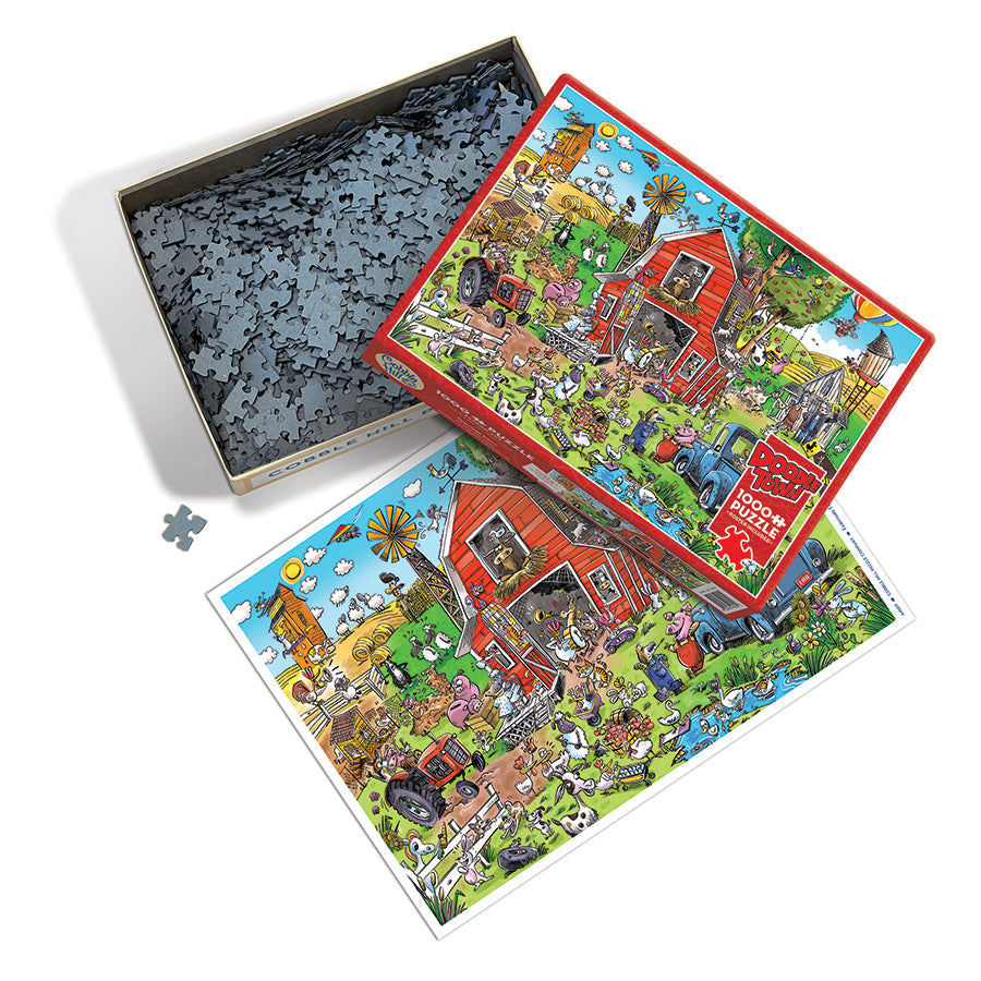 DoodleTown: Farmyard Folly | 1000 Piece