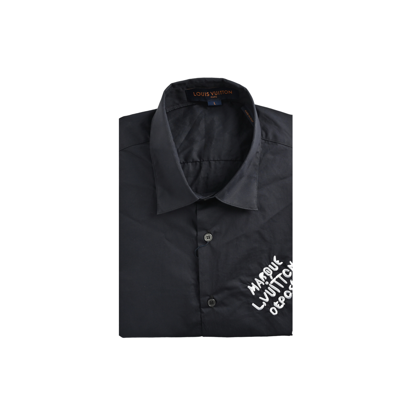 Louis Vuitton 25ss embroidered logo shirt