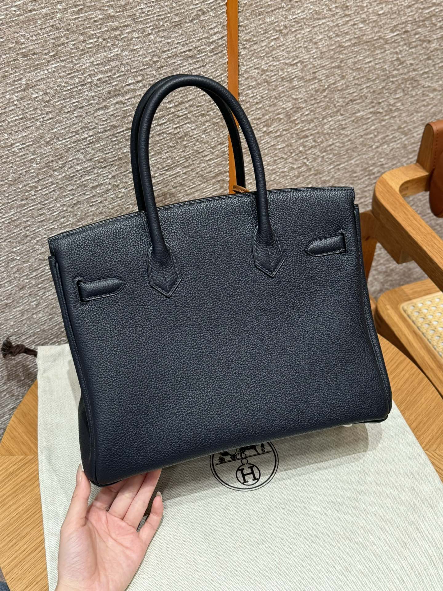 Hermès Birkin 76Bleu indigo (Handmade to order)