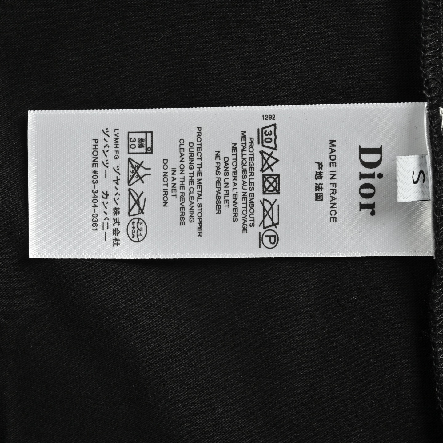 Dior 25ss diamond leather label pocket short sleeve