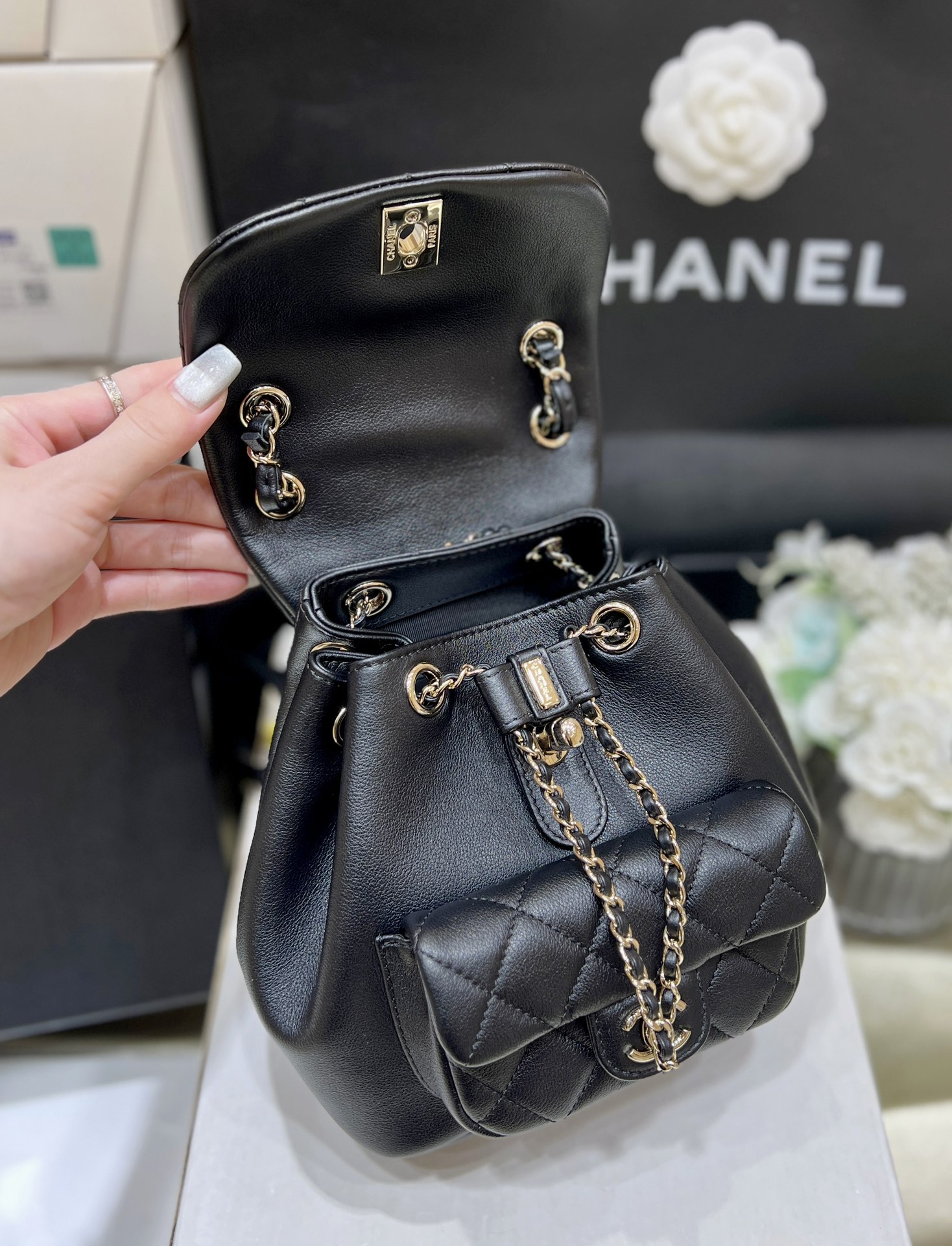 Chanel 24S duma small backpack AS2908