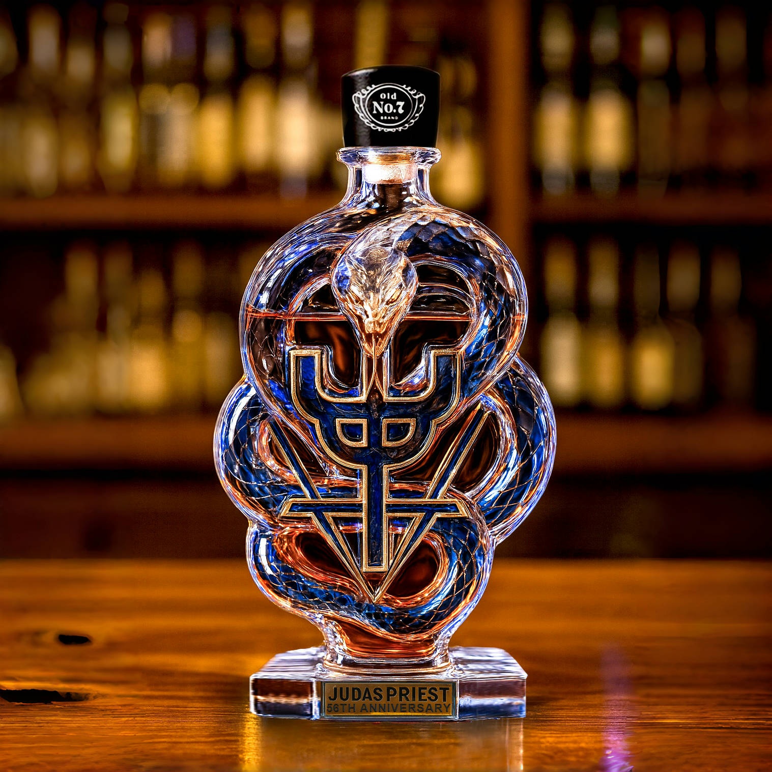 Judas Priest 56th Anniversary Whisky Bottle