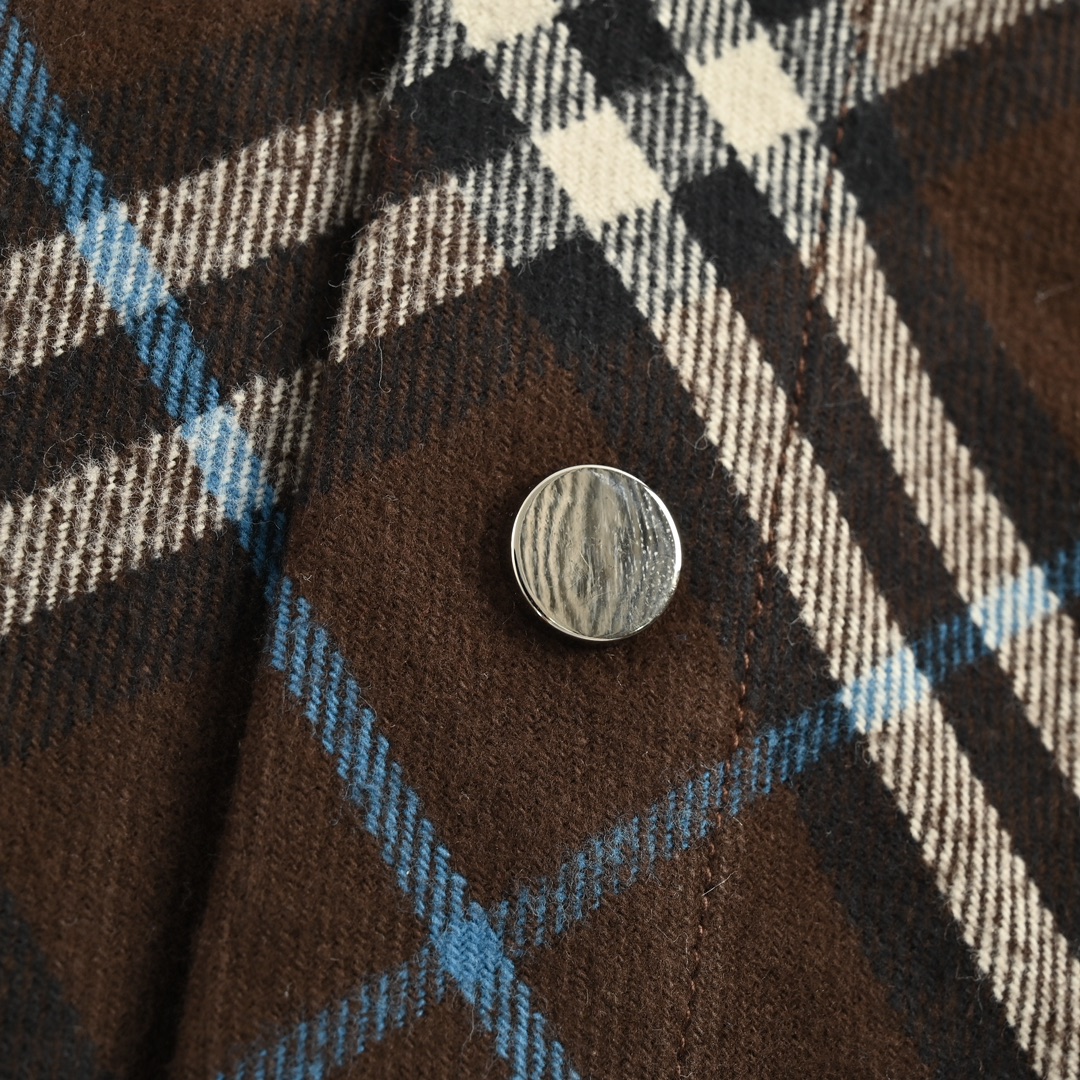 Burberry 24Fw Check Flannel Shirt Jacket