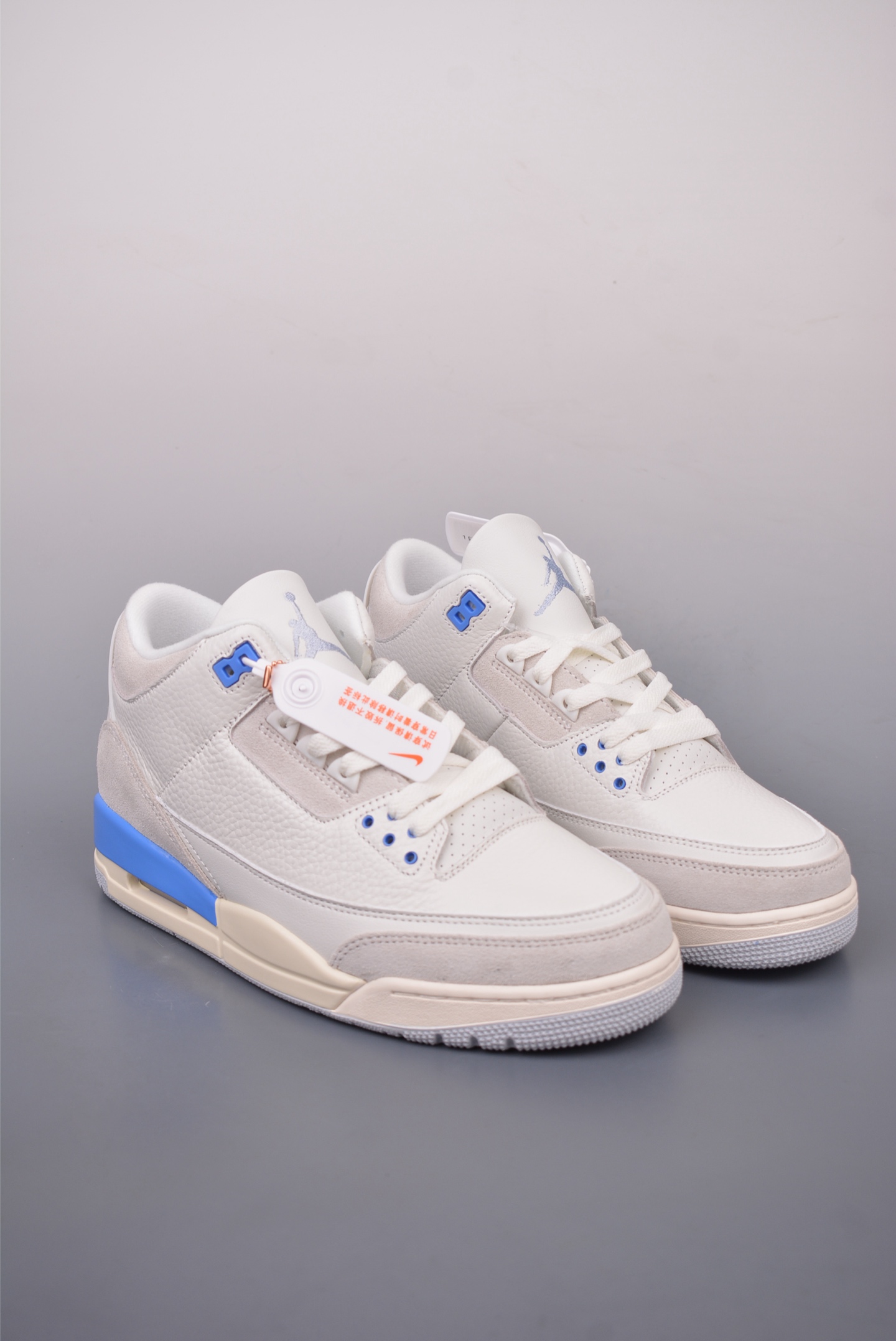 Nike Air Jordan 3 Retro Lucky Shorts Off-White Blue CT8532-101