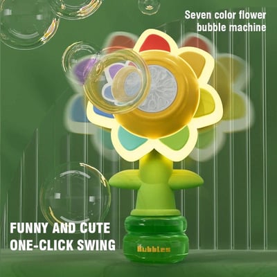 👍Last Day Promotion 50% OFF💥Sunflower Shaped Portable Electric Bubble Maker Toy