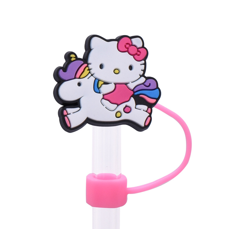 20 Styles Hellokitty Straw Covers Cap