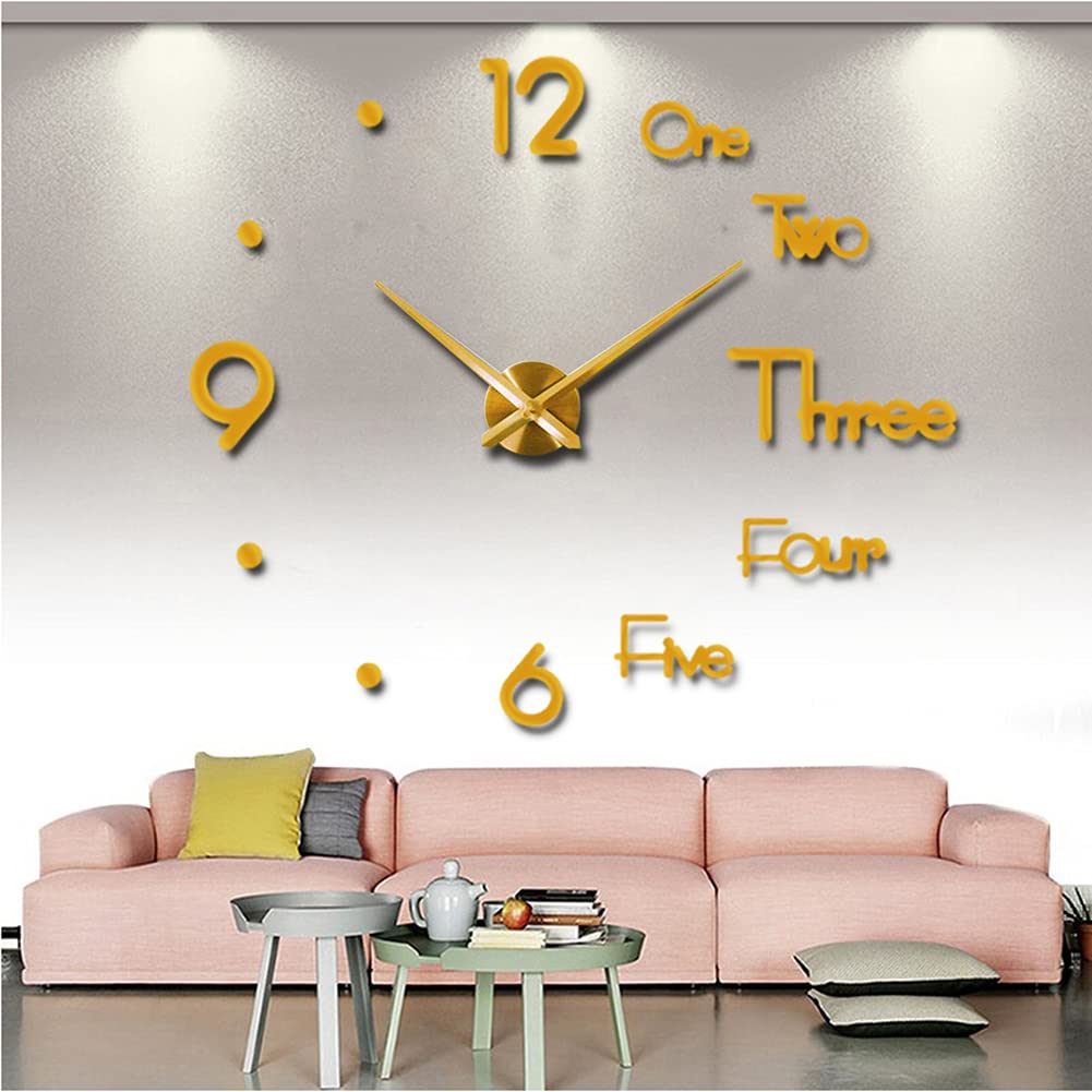 (🔥Last Day Flash Sale-50% OFF) 3D DIY Creative Wall Clock-16inches And 30Inches -Buy 2 Sets Get 10% OFF