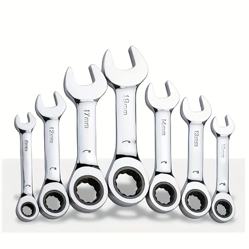 CR-V Steel Ratcheting Combination Wrench