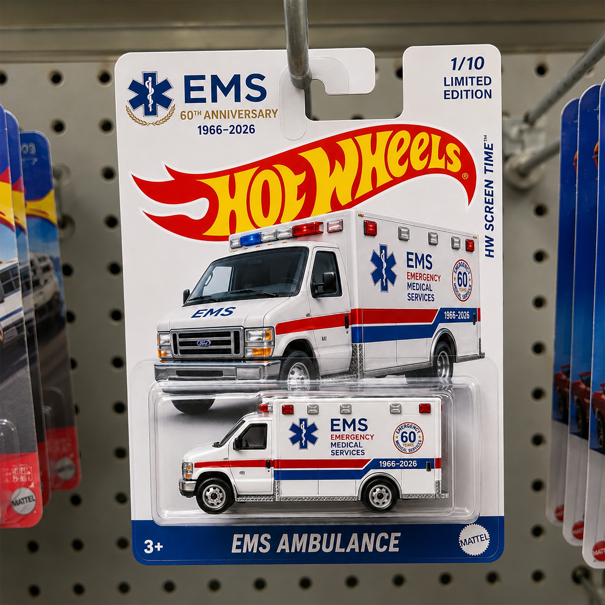 Hot Wheels EMS 60th Anniversary Ambulance