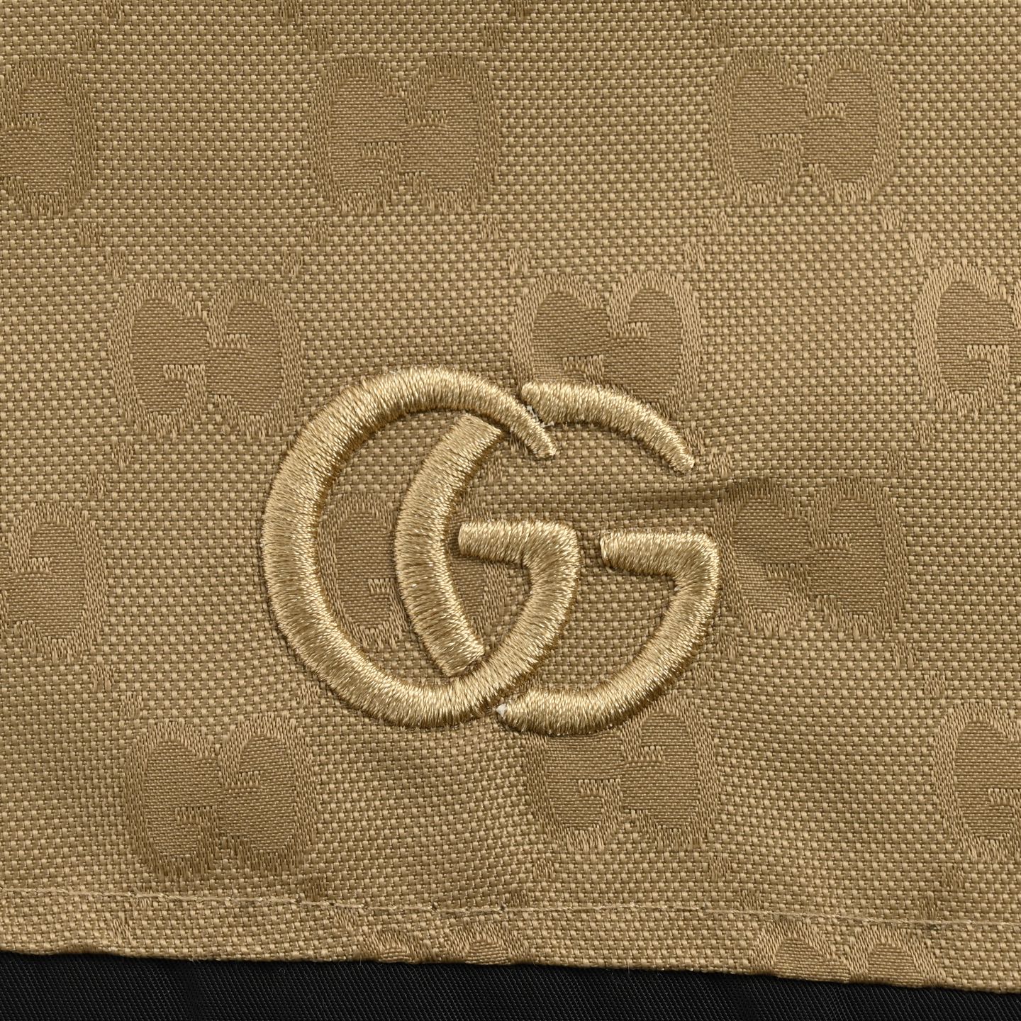 Gucci 24Fw patchwork monogram hooded trench coat