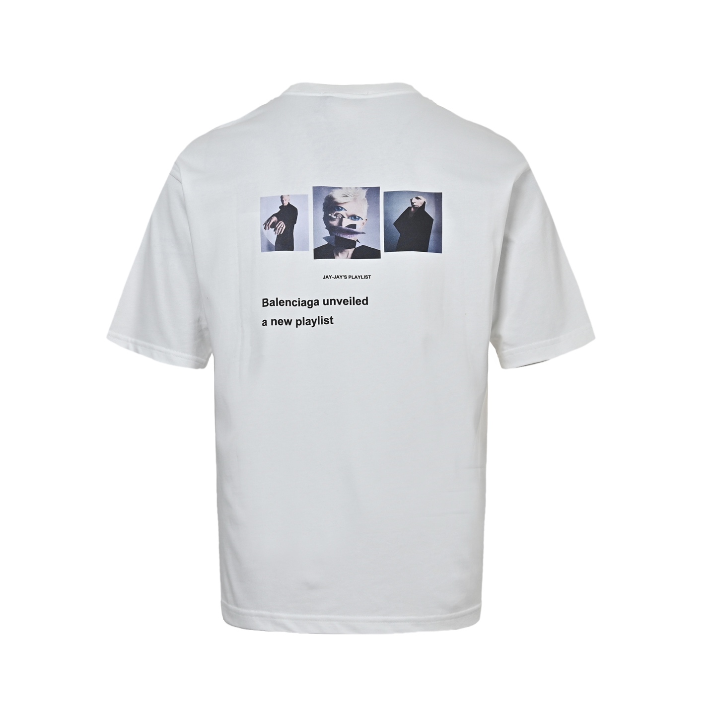 Balenciaga 25ss Music Capsule Note Oil Painting Print Short Sleeve